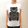 PHILIPP PLAEIN - Rhinestone Teddybear T-Shirt- White