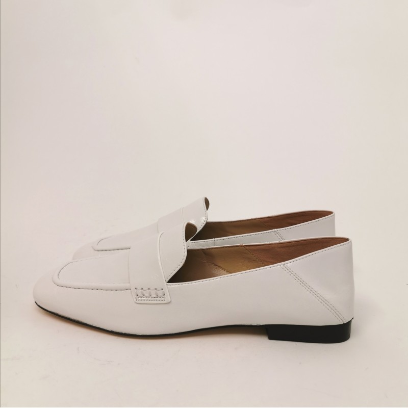 MICHAEL By MICHAEL KORS - Emery Leather Moccasin - White