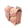 PINKO - Leather LOVE MINI ROMANTIC Bag - Light Pink/Pink