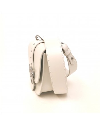 PINKO - GO ROUND Leather Bag - White