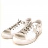 2 STAR - Sneakers in pelle effetto used - Bianco/Nero