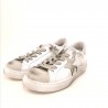 2 STAR - Used style leather sneakers - White/Pink