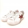2 STAR - Animalier Detail Sneakers - White/Red Animalier