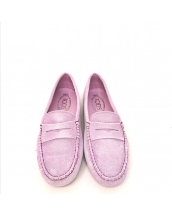 TOD'S - Suede Gommino Loafers - Light Iris