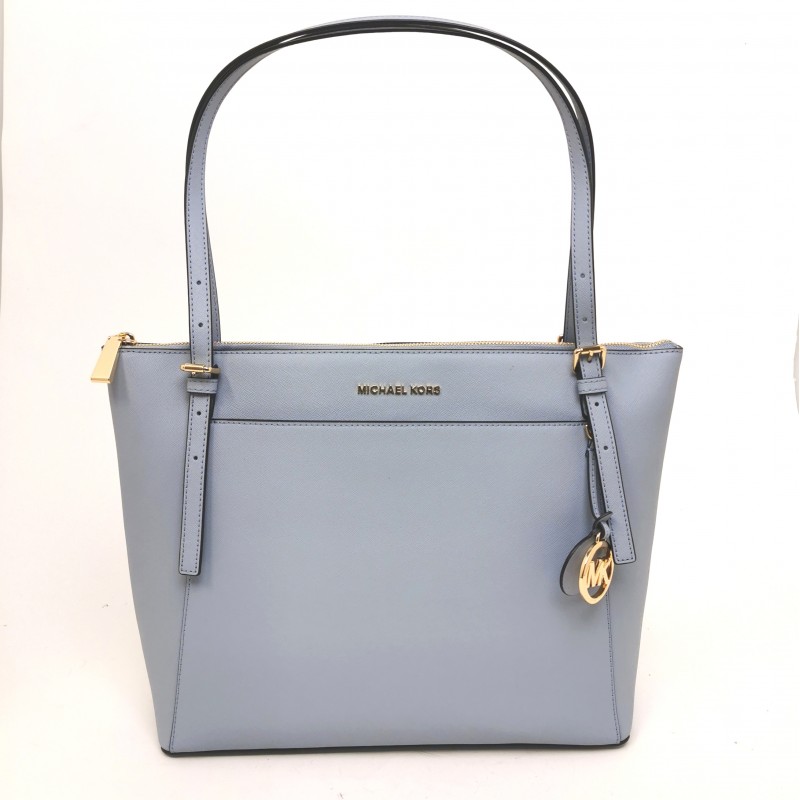 MICHAEL BY MICHAEL KORS VOYAGER leather Shopping bag Pale Blue [Woman] Elsa  Boutique