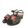 LOVE MOSCHINO - Sandal with Heart - Black