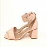 RED VALENTINO - Polished leather sandal - Nude