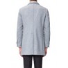 FAY - 3 Buttons and Frog Wool Coat  - Grey