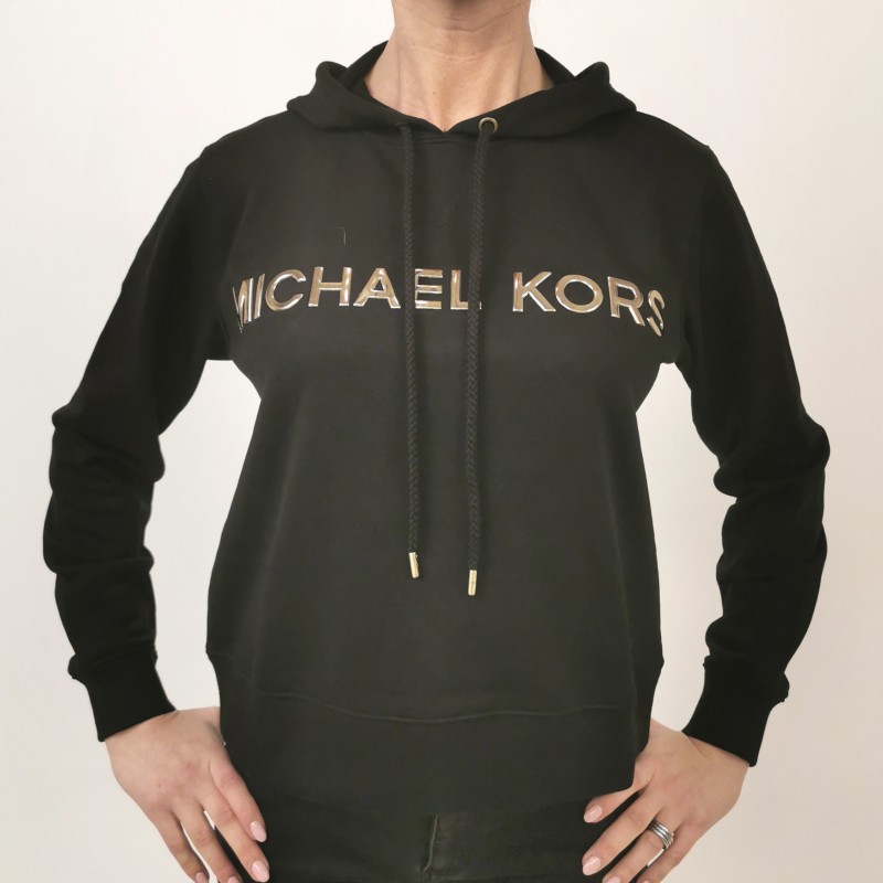 MICHAEL BY MICHAEL KORS -  Hooded cotton sweatshirt - Black