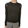 MICHAEL by MICHAEL KORS - Stretch Knit with Buttons- Black
