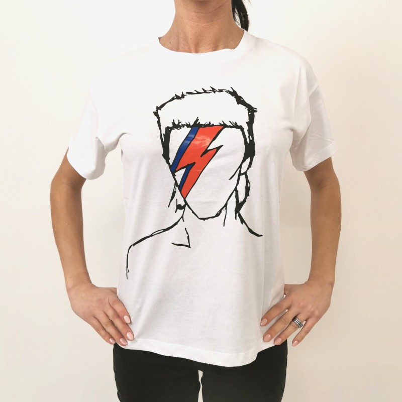 FRANKIE MORELLO - T-Shirt Regular Fit Bowie - Bianco