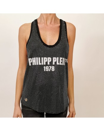 PHILIPP PLEIN - Full Rhinestones Top - Black