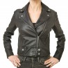 PINKO - CHIODO Leather Jacket SENSIBILE - Black