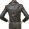 PINKO - CHIODO Leather Jacket SENSIBILE - Black