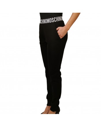 MOSCHINO - Stretch JOGGING trousers - Black