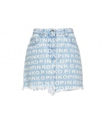 PINKO - KIKI cotton skirt - Light Blue