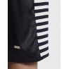 FAY - Jersey Dress with Striped Sleeves - Blue/White