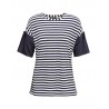 FAY - Sea Sailor Inspired T-Shirt- Blue/White