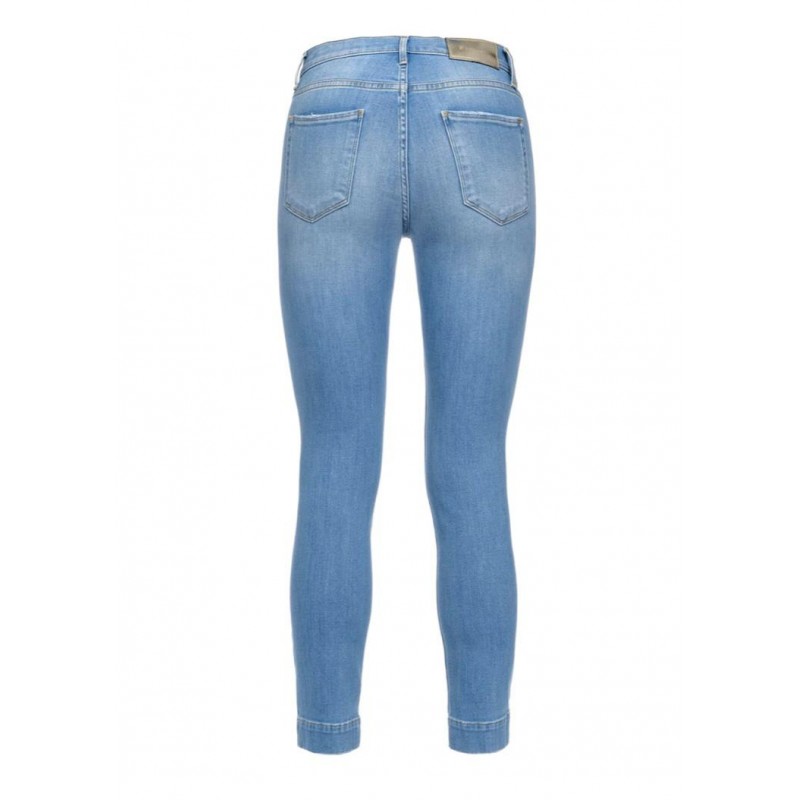 PINKO - SABRINA17 jeans in cotton stretch - Light Blue