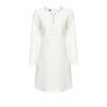 PINKO - NOCCIOLINI dress in viscose and cotton - White