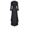 PINKO - CHEESECAKE dress in viscose georgette Black/White