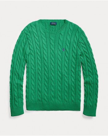 POLO RALPH LAUREN - Cotton Beaded Knit - Green