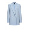 PINKO - BAVARESE1 jacket in stretch crepe - Light Blue