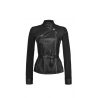 PINKO - TROFIE Leather Jacket - Black