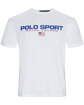 POLO RALPH LAUREN - Sport Logo Cotton T- Shirt - White