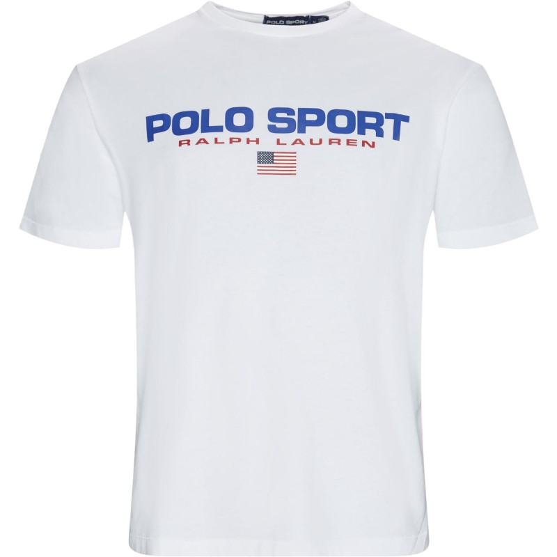 POLO RALPH LAUREN - Sport Logo Cotton T- Shirt - White