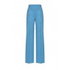 PINKO - LUIGIA3 trousers in linen and viscose - Light Blue