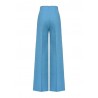 PINKO - LUIGIA3 trousers in linen and viscose - Light Blue