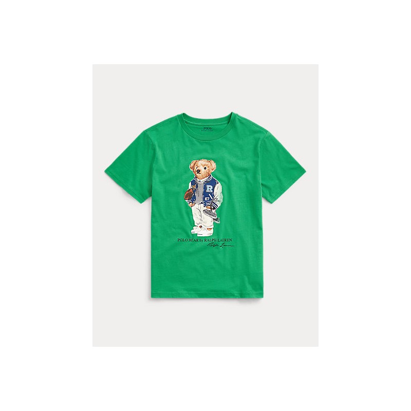 POLO RALPH LAUREN KIDS - T-Shirt print Bear Cotton