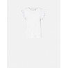 PHILOSOPHY di LORENZO SERAFINI - Ruffle T-Shirt - White