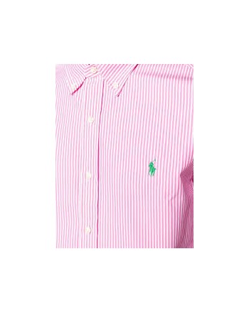 POLO RALPH LAUREN - Camicia in Cotone  Slim Fit - Bianco/Rosa