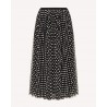 RED VALENTINO - Pleated tulle skirt - Black