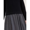 MAX MARA WEEKEND - Georgette and cotton dress - Blue