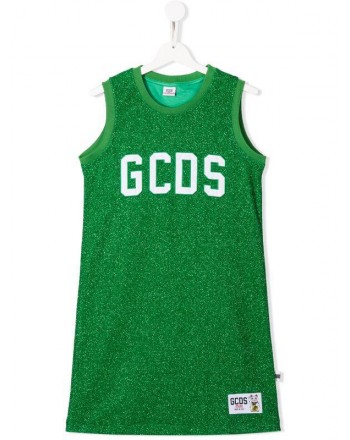GCDS - Baby - ABITO lurex  colore verde