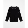 WEEKEND MAX MARA Viscose yarn sweater - SAIGON - Black