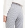 MAX MARA WEEKEND - Jacquard cotton trousers - HATELEY - Blue triangle