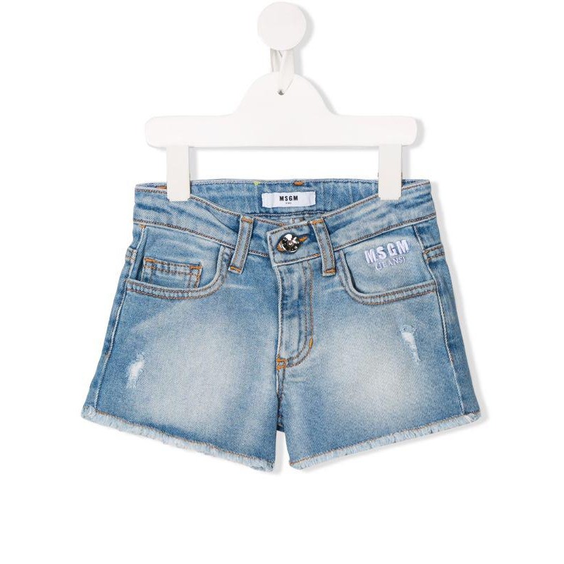 MSGM Baby- Shorts in Denim - Denim