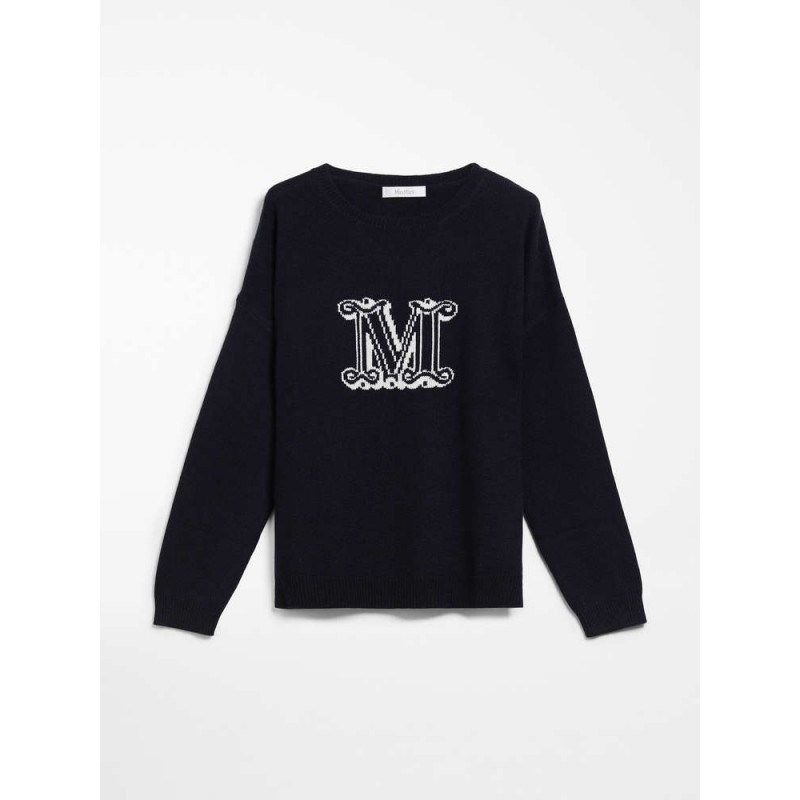 MAX MARA - Cashmere yarn sweater - UDINE- BLUE