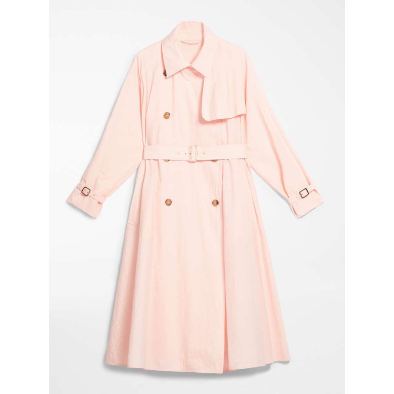 MAX MARA - COTTON BLEND CANVAS TRENCH - FALSTER - PINK