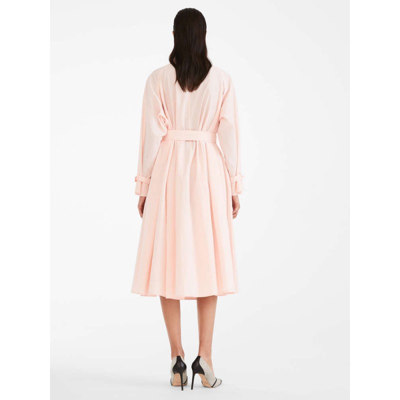 MAX MARA - COTTON BLEND CANVAS TRENCH - FALSTER - PINK