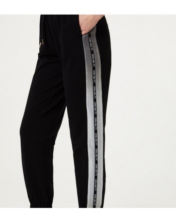 LIU-JO Sport - Pantalone con dettagli in lurex - Nero