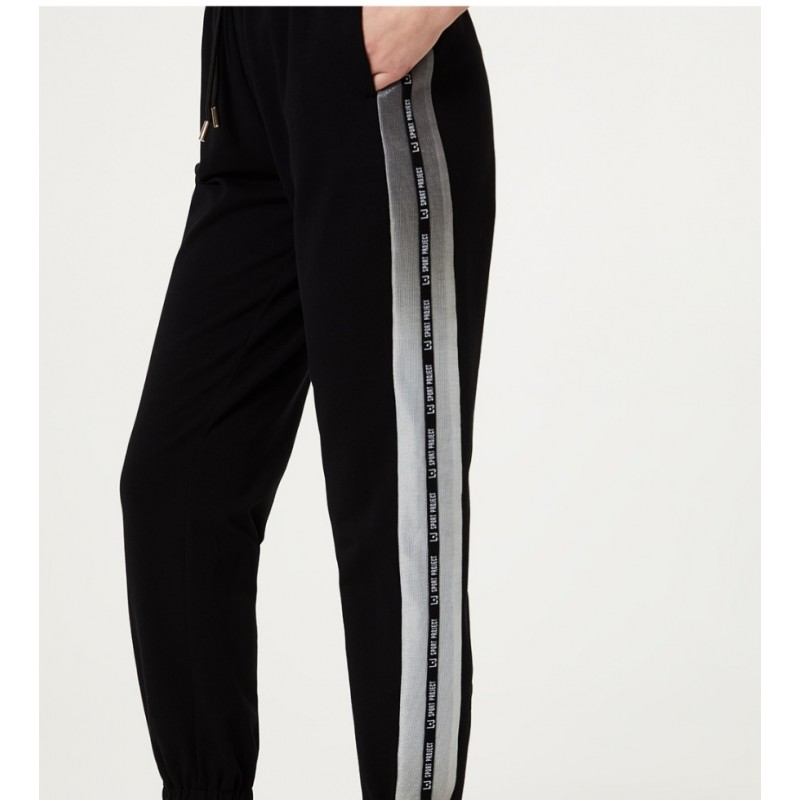 LIU-JO Sport Pantalone con dettagli lurex Nero [Donna] Elsa Boutique