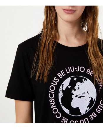 LIU-JO Sport - Eco-friendly T-shirt - Black