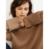 S MAX MARA - Cotton cord sweater - BUGIA - Desert camel