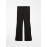 S MAX MARA - Cotton and viscose trousers - LANDA - Black