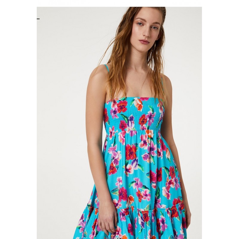 LIU- JO BEACHWEAR  -Viscose Dress - Tropical Flowers